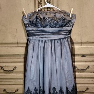 Strapless lace dress